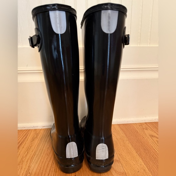 Hunter Black Tall Rain Boots girls size 5 - Picture 2 of 5